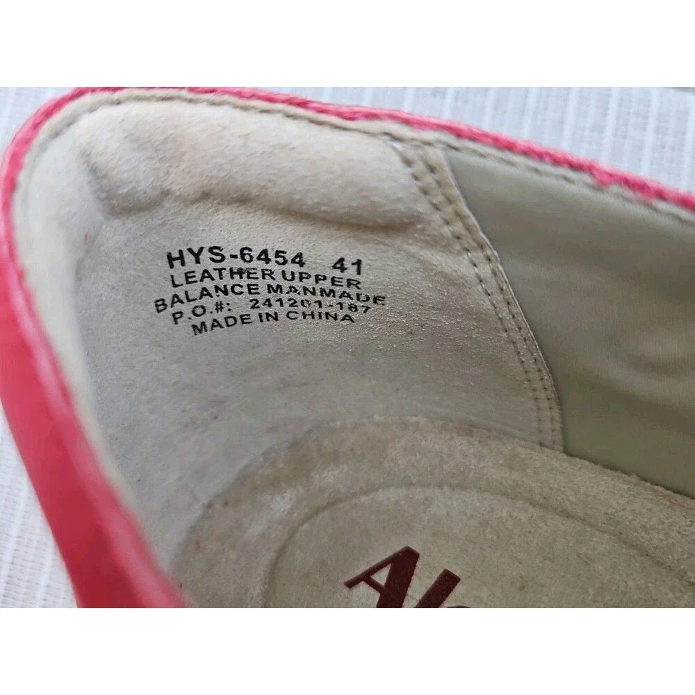 Alegria Hayes Ruby Breeze Mary Jane Leather Wedge Shoes Sz 41  US 10.5-11 NEW